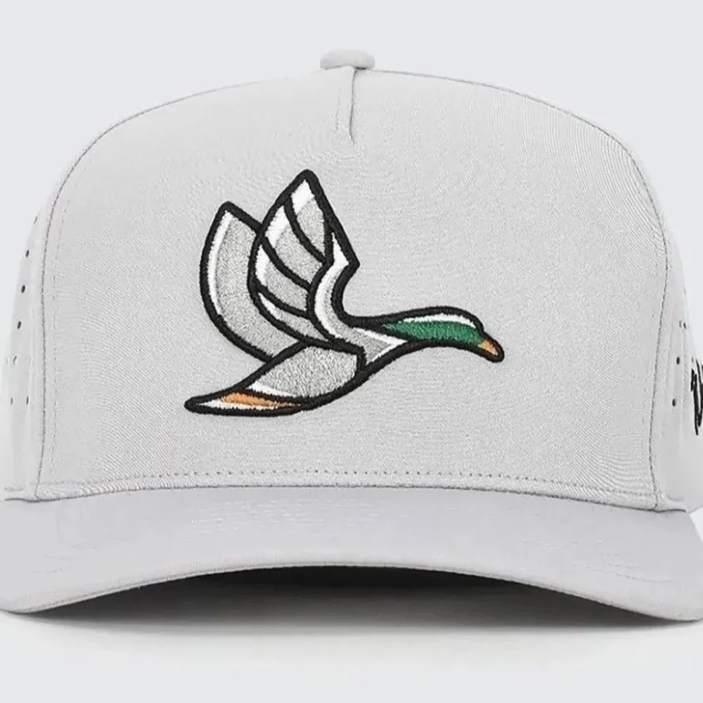 Waggle White Embroidered Duck Cap - Picture 3 of 4